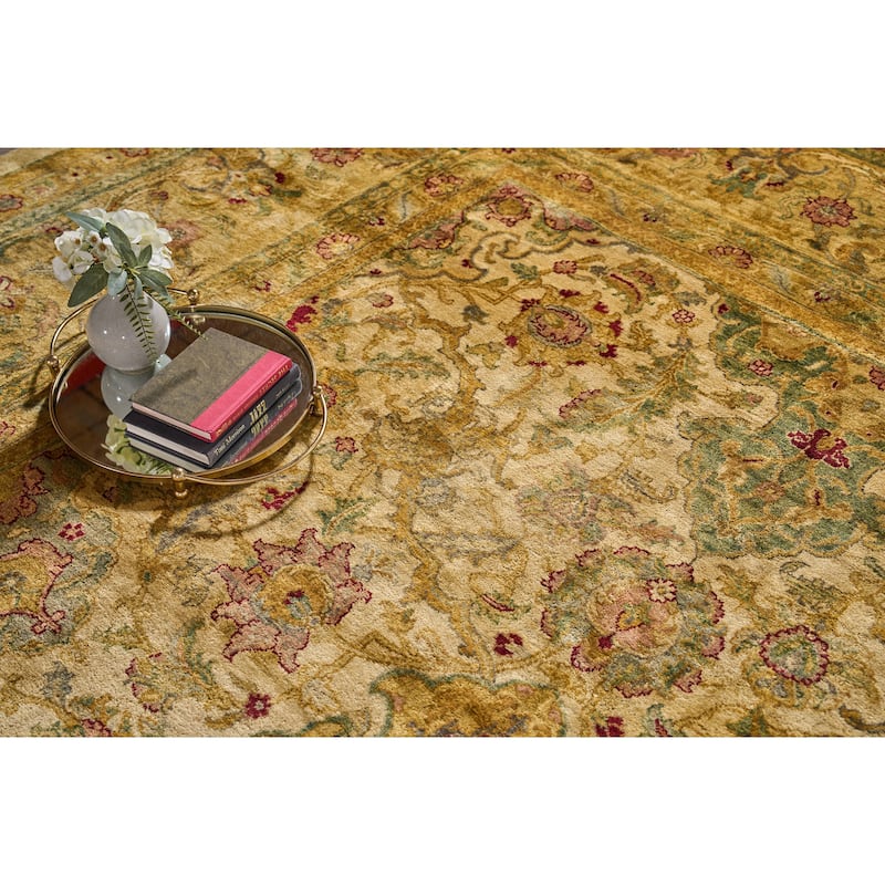 EXQUISITE RUGS ONE-OF-A-KIND Polonaise Hand Knotted Beige Rug - 15'x19'7"