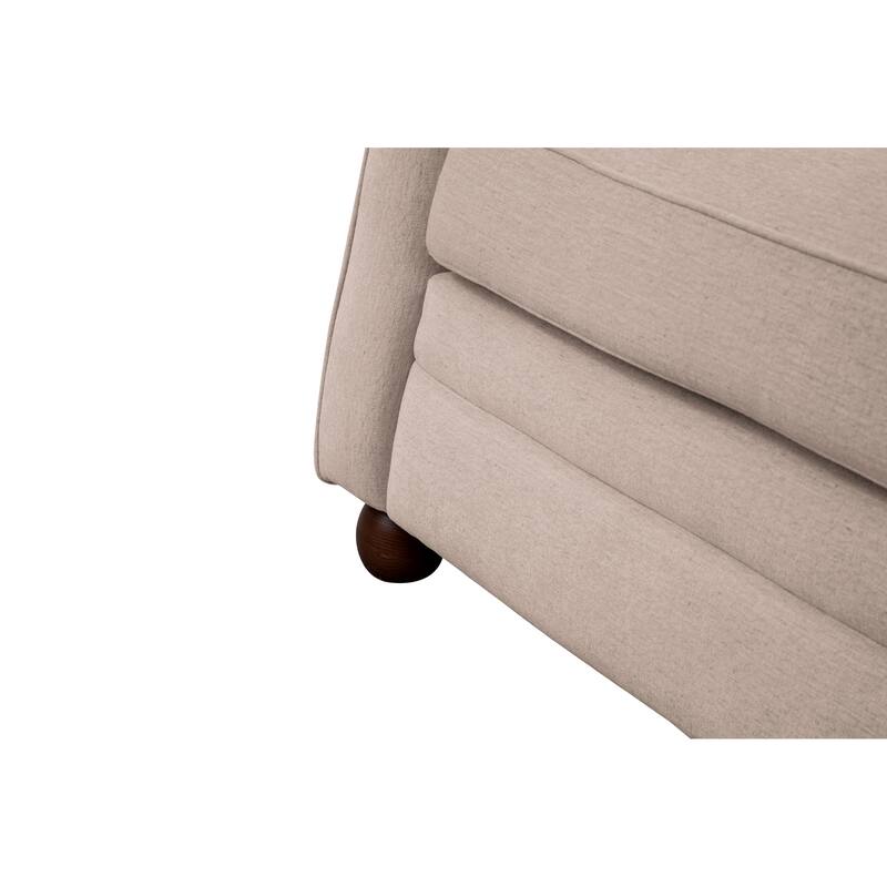 NADAAL STUDIOS Caelanor Accent Chair, Curved Back with Lumbar Cushion in C0 Performance Fabric, Rust