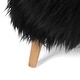 preview thumbnail 10 of 15, Levi Furry Yak Ottoman by Christopher Knight Home