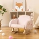 preview thumbnail 2 of 4, Toddler Rocking Chair Children's Velvet Rocker Kids Armchair Pink