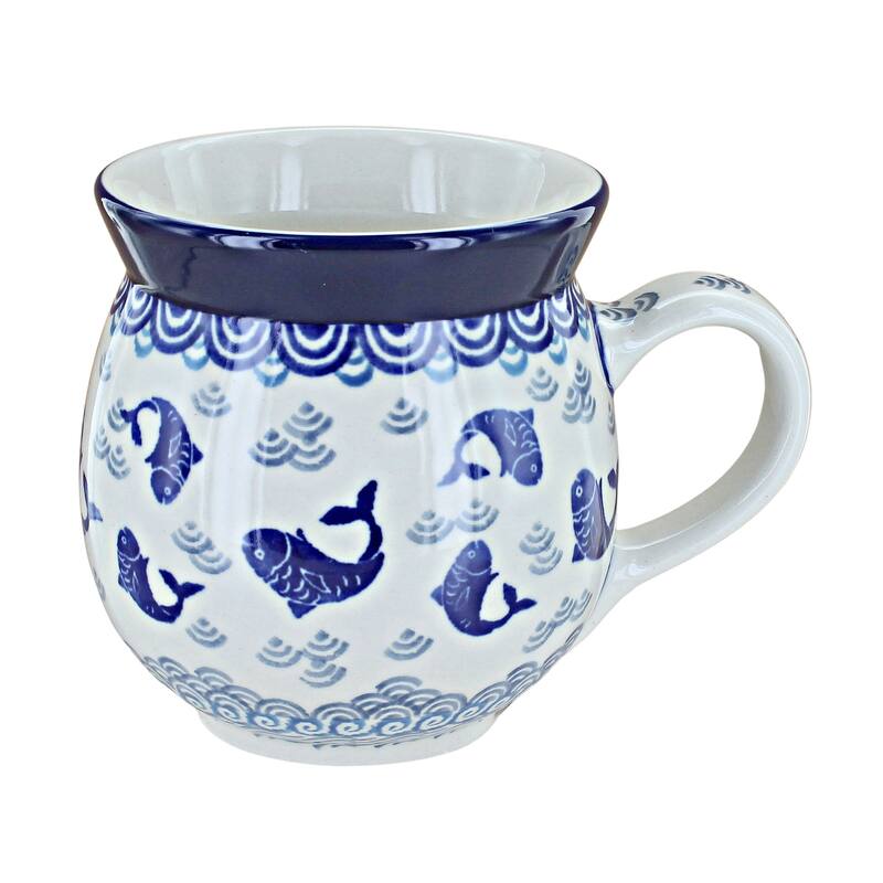Blue Rose Polish Pottery Ceramika Artystyczna Bubble Mug - Summer Fun