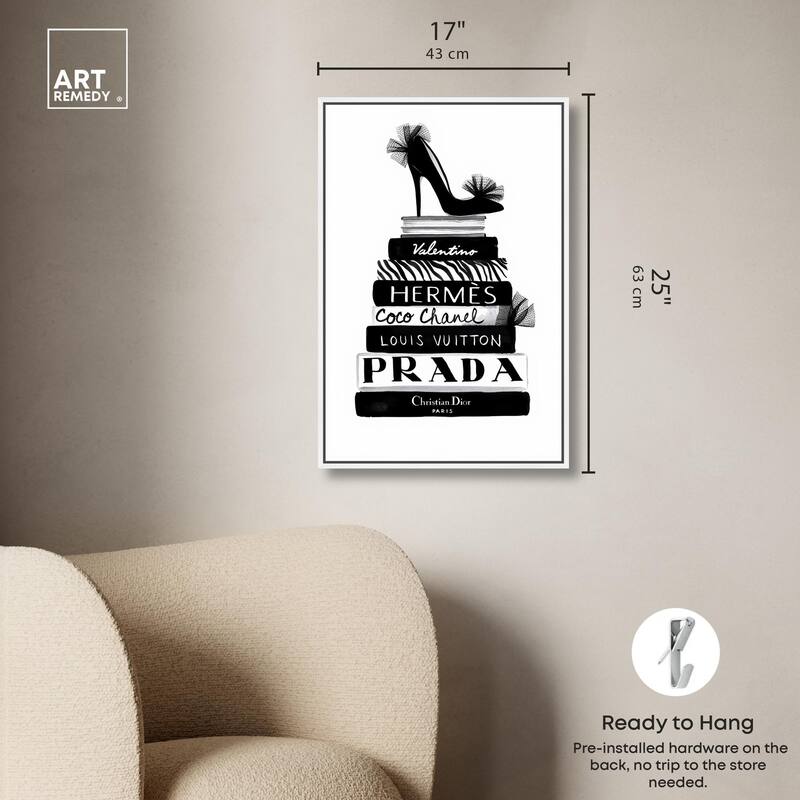 Library Luxe Canvas by Art Remedy