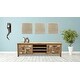preview thumbnail 6 of 6, Chic Teak Recycled Teak Wood Mozaik Media Center, 2 Door