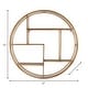 preview thumbnail 17 of 17, Sagebrook Home Modern Glam Iron and Wood Wall Storage Shelf - 32" x 7" x 32"