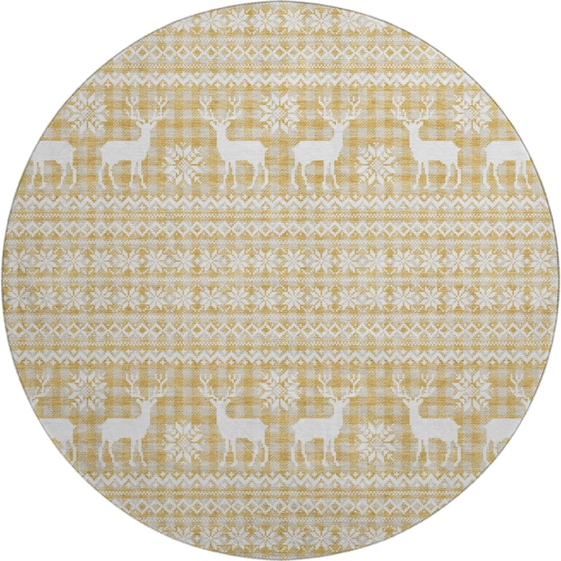 Premium Washable Super Soft Christmas Reindeer Mayfield Rug