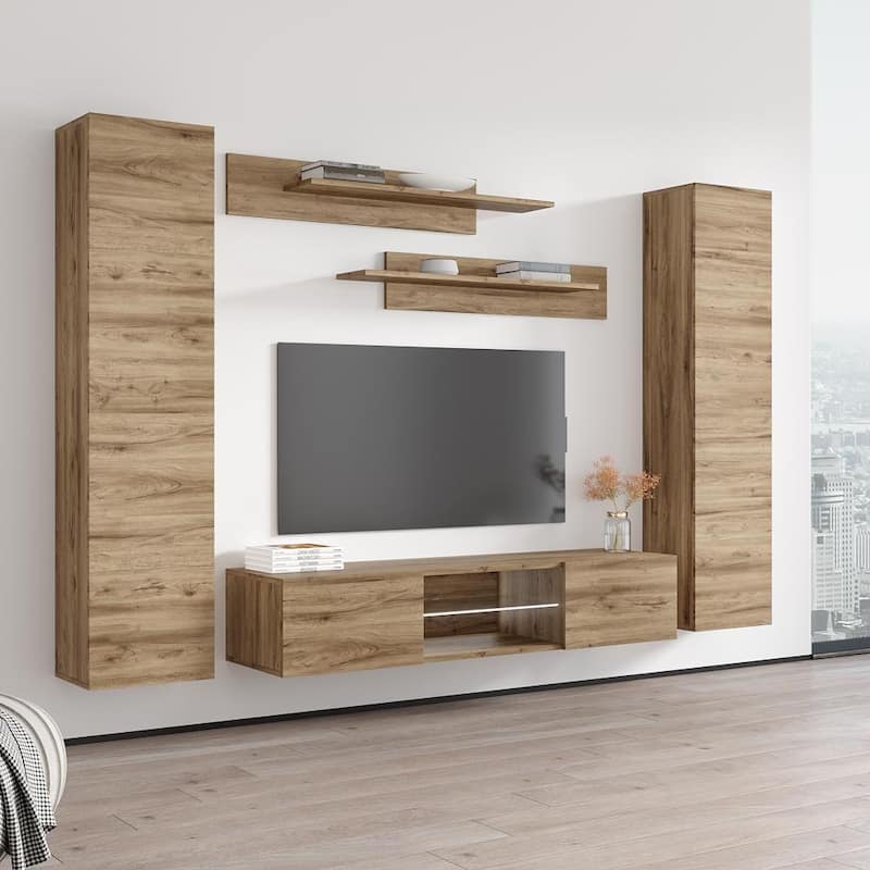Fly AB1 33TV Wall Mounted Floating Modern Entertainment Center