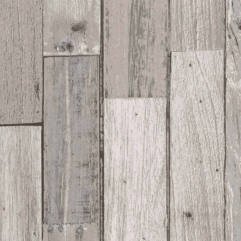 NEXT Distressed Wood Plank Grey Removable Wallpaper Bed Bath & Beyond