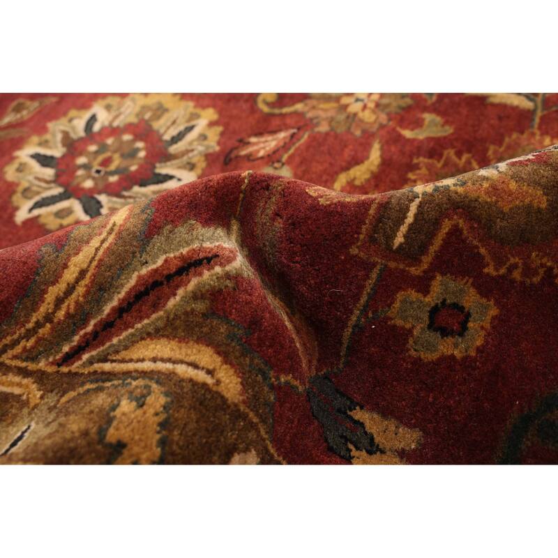 ECARPETGALLERY Hand-knotted Jamshidpour Dark Red Wool Rug - 8'10 x 12'1
