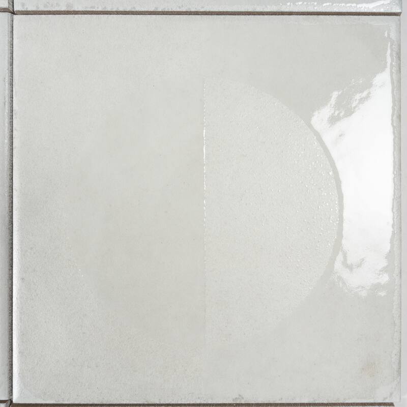 Cadence 8x8 Crisp White Porcelain Square Motif Wall and Floor Tile (12.49 sq ft/case) - 29 Pack