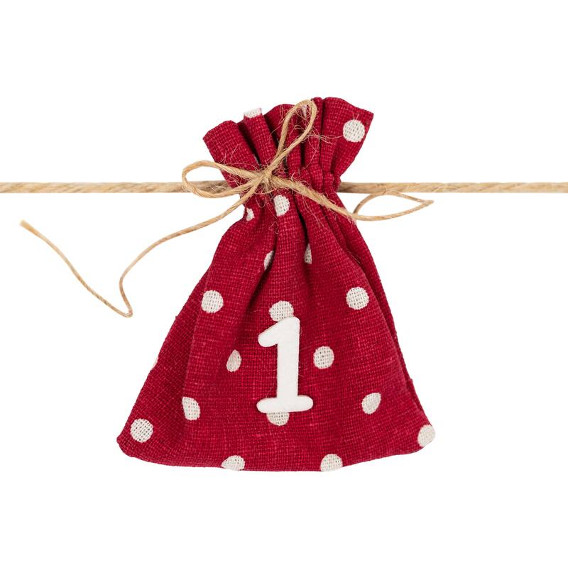 Count Down to Christmas Gift Bags Garland - 6.5'