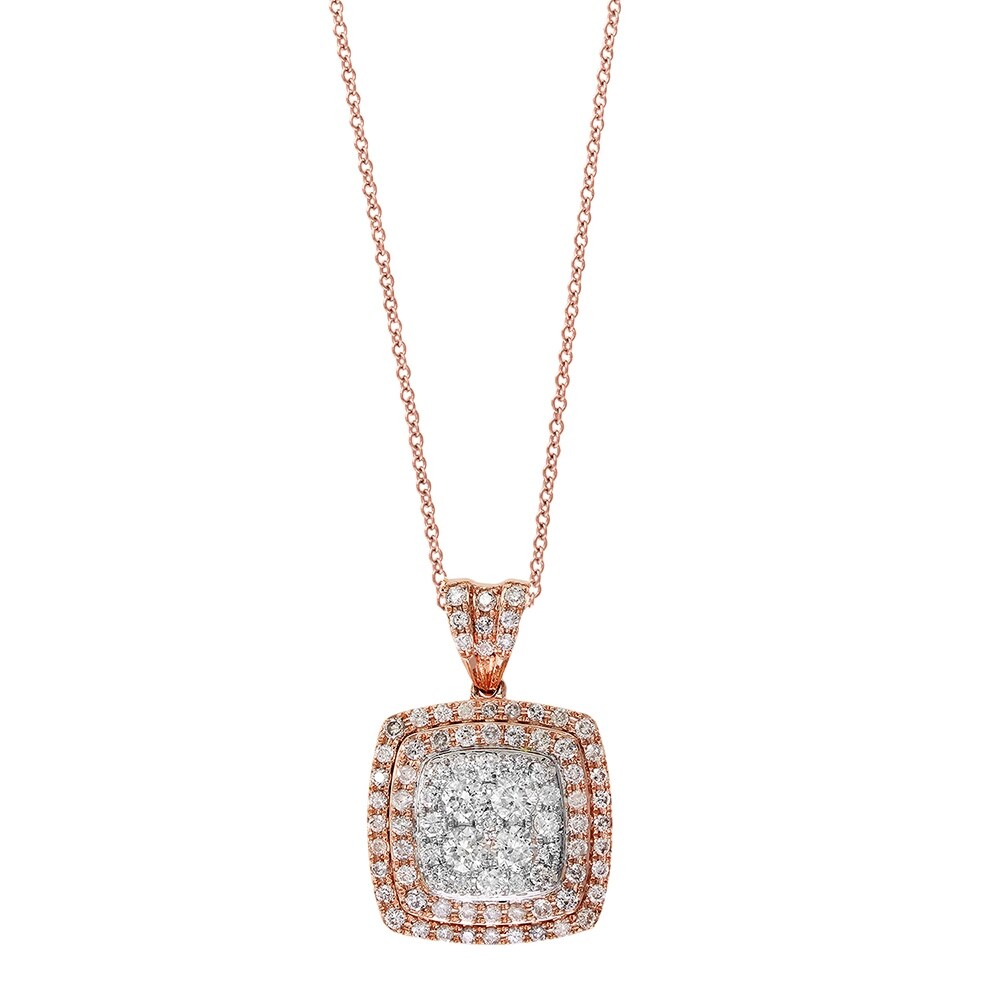 Rose Gold Square Necklace Clearance, 52 