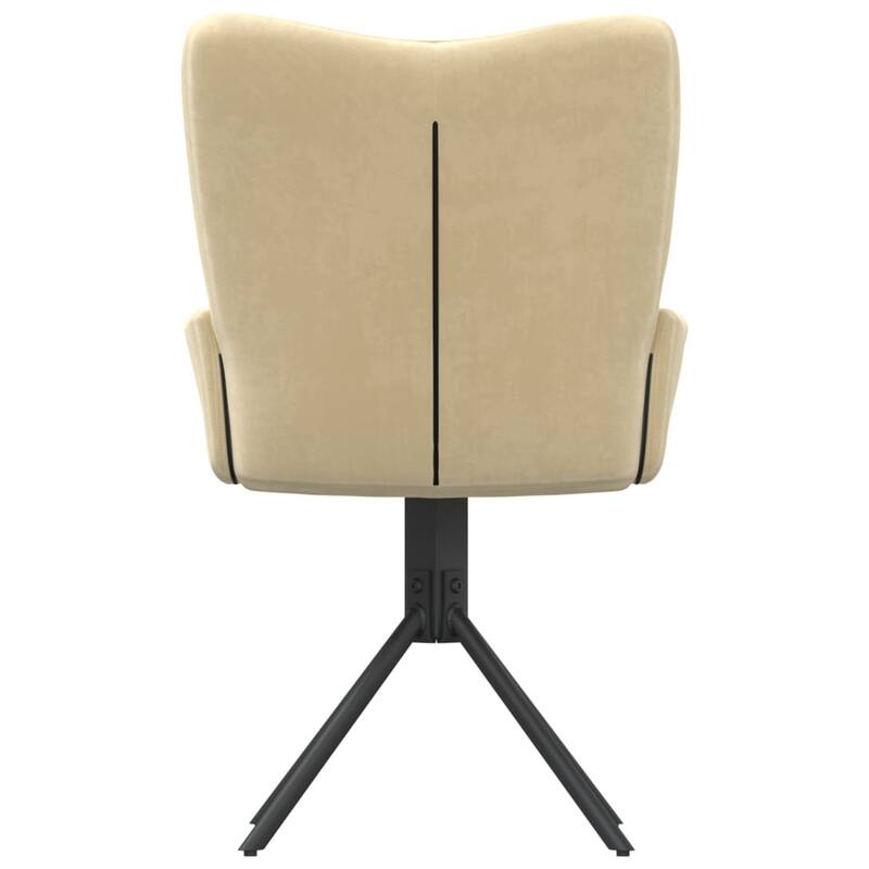vidaXL Swivel Dining Chairs 2 Pcs Upholstered Accent Leisure Side Chair Velvet - 21.7" x 22" x 33.7"