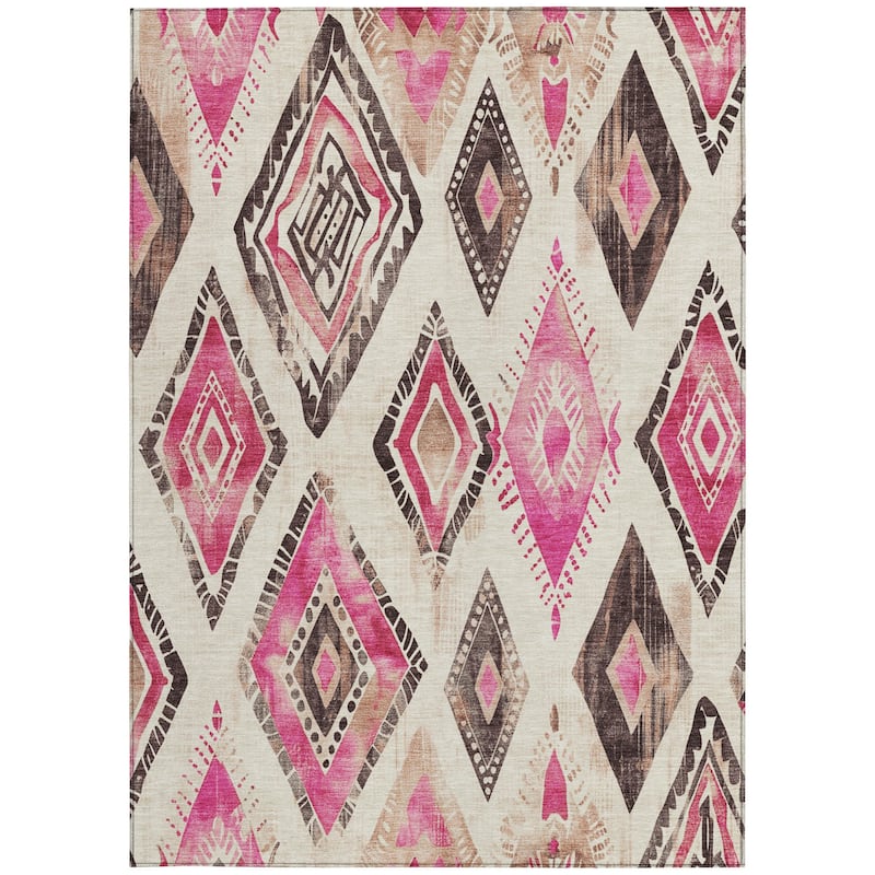 HomeRoots Aztec Transitional Rectangle Outdoor Rug