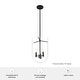 preview thumbnail 5 of 7, Hunter Sacha 3-Light Pendant - Entry, Dining Room, Kitchen Island - Transitional, Contemporary