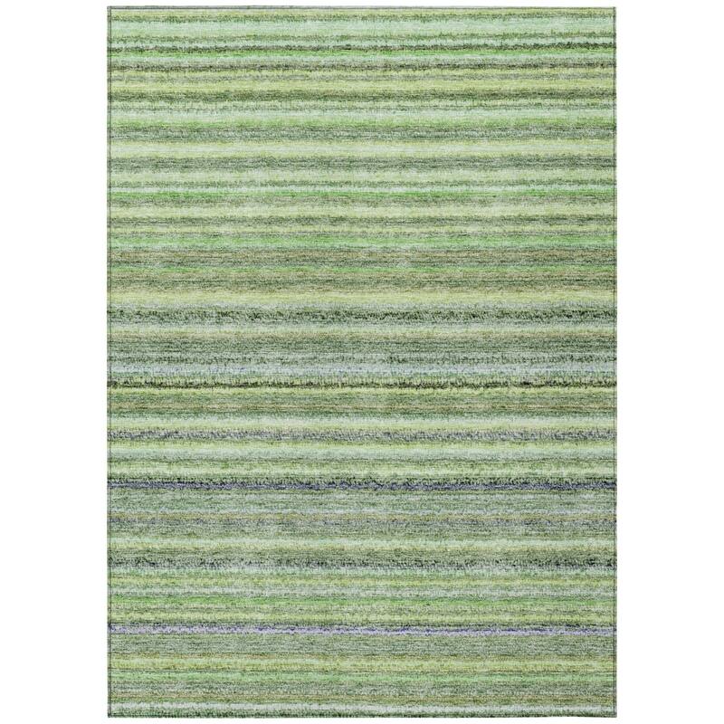 HomeRoots Striped Transitional Rectangle Outdoor Rug
