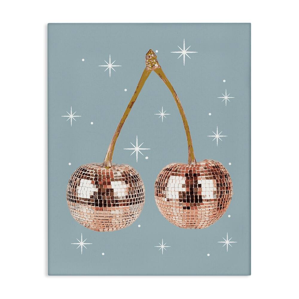 Stupell Luminous Glam Cherries Canvas Wall Art Design By Lil' Rue