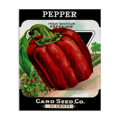 Stupell Vintage Garden Peppers Canvas Wall Art Design By Lil' Rue