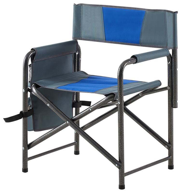 Aluminum Folding Chair with Side Tray and Storage Bag for Fishing and Picnics