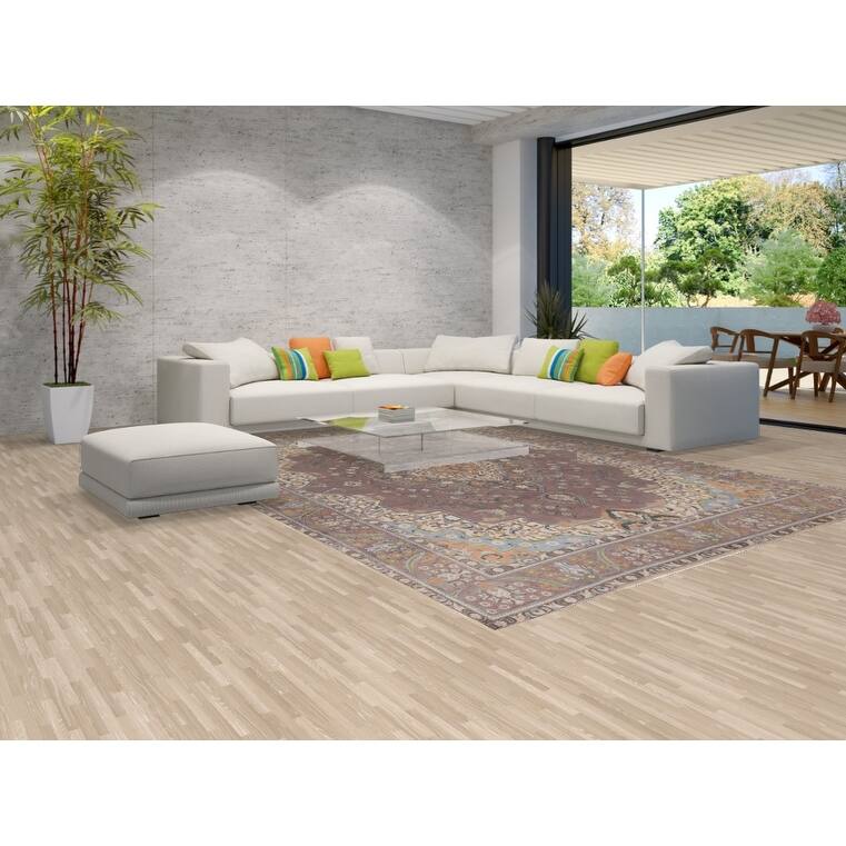 Tabriz Persian Vintage Area Rug Living Room Handmade Wool Carpet - 9'3" x 12'9"