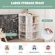 preview thumbnail 15 of 16, Costway 3-Tier Kids Corner Toy Storage Organizer with USB Ports and - See Details