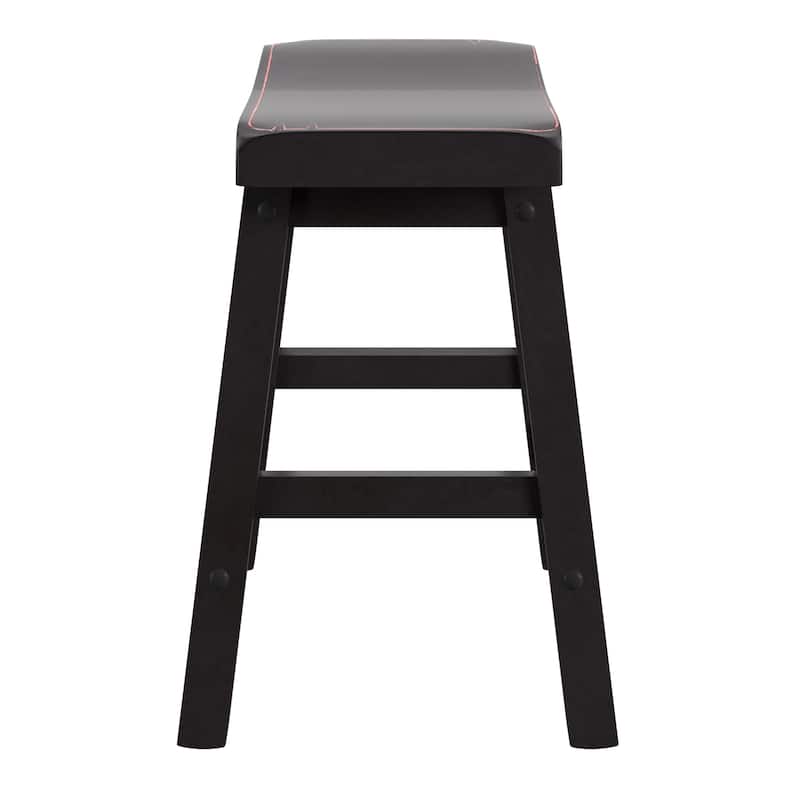 Salvador Saddle 29-inch Counter Height Backless Stools (Set of 2) by iNSPIRE Q Bold
