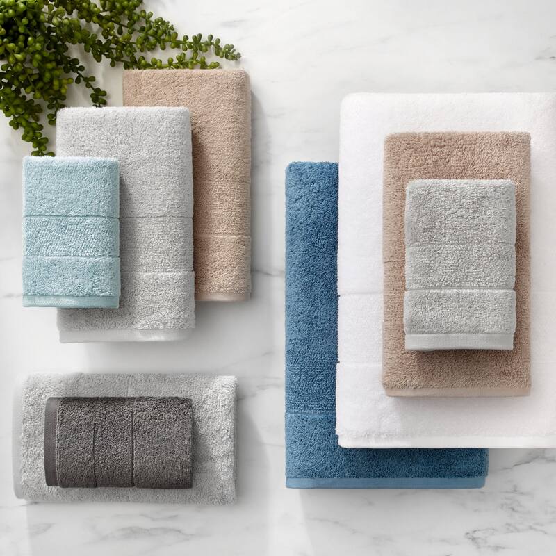 Aston & Arden Turkish Solid 2-Piece Bath Towels - 60x30