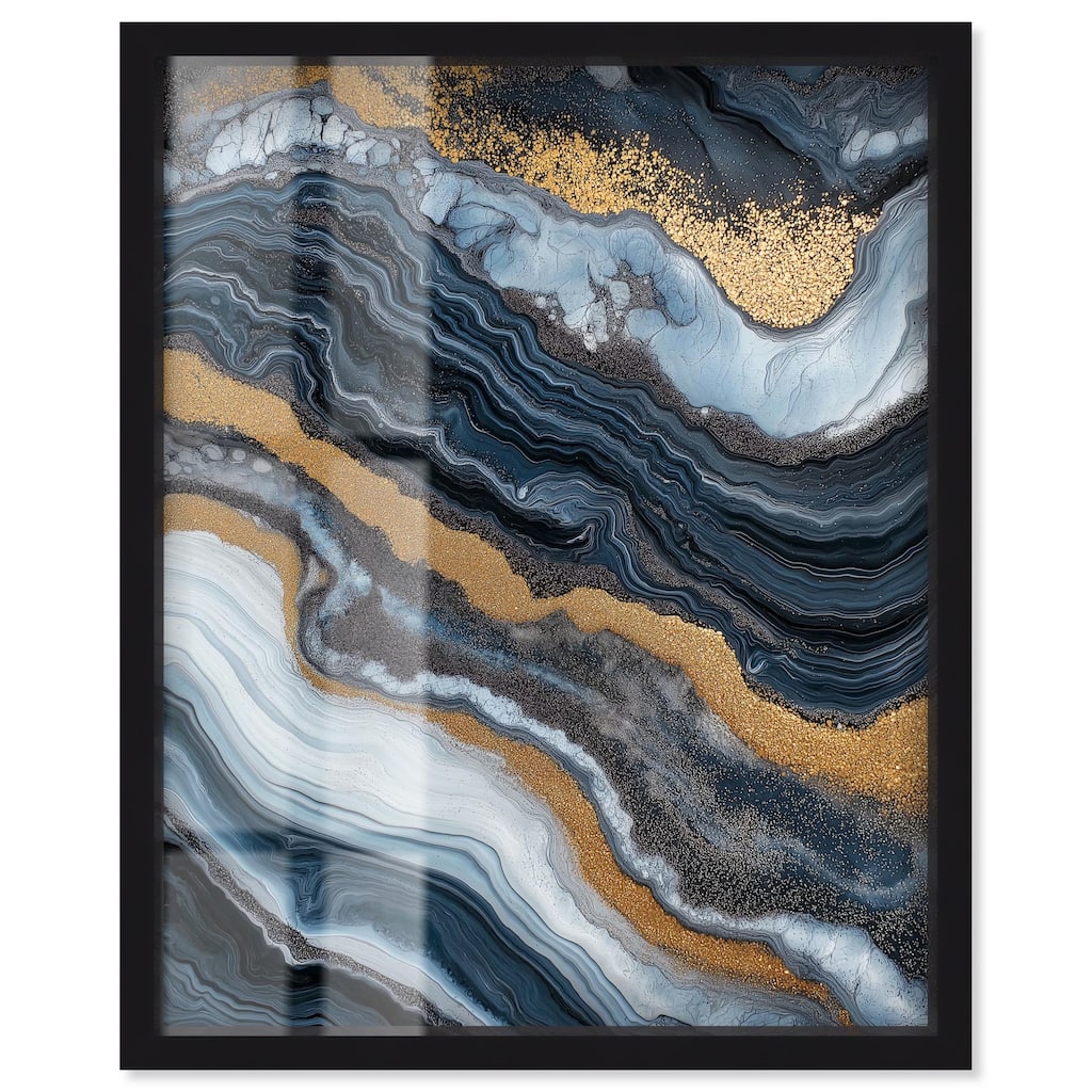Acrylic Flow I Shadowbox by Art Remedy
