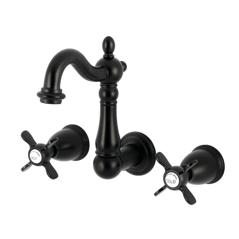 Kingston Brass Essex Double-Handle Wall Mount Bathroom Faucet