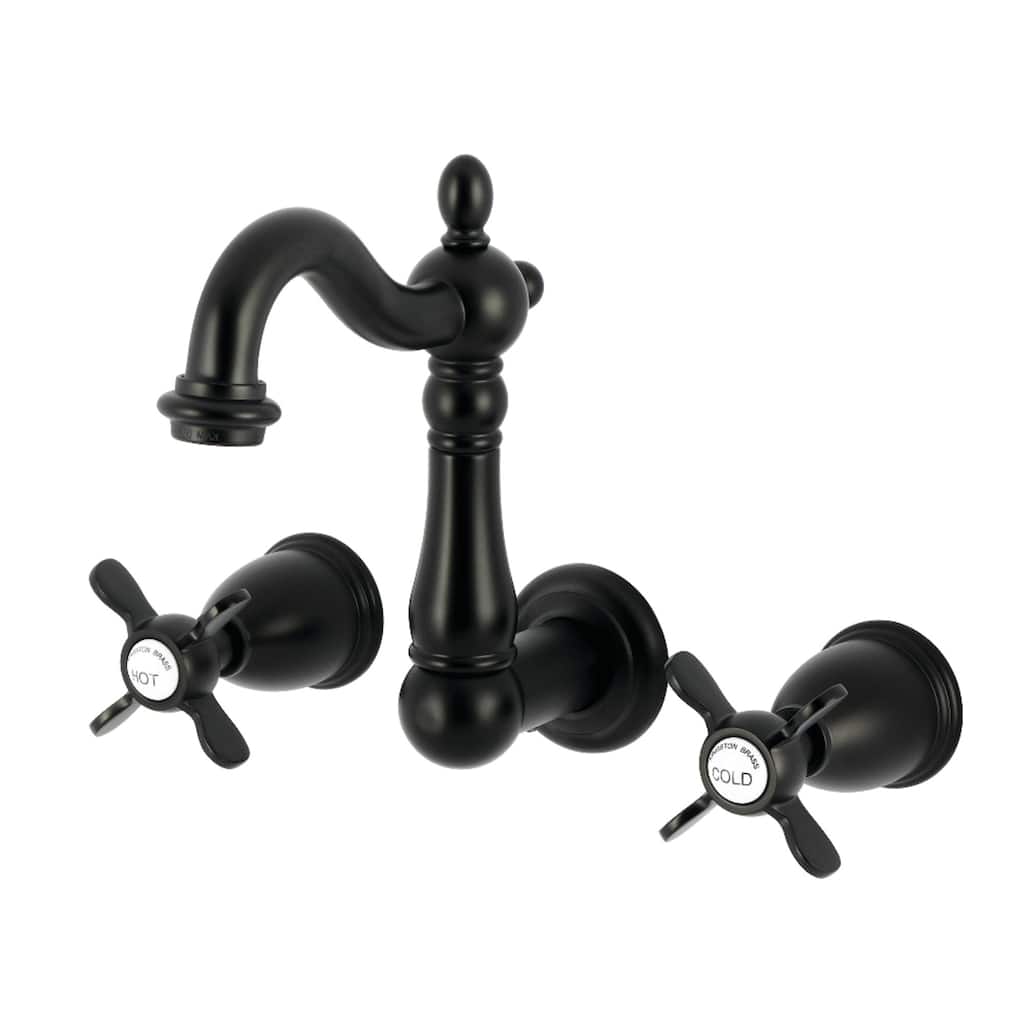 Kingston Brass Essex Double-Handle Wall Mount Bathroom Faucet