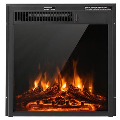 Costway 22.5'' Electric Fireplace Heater Inserts Recessed Ultra Thin - See Details