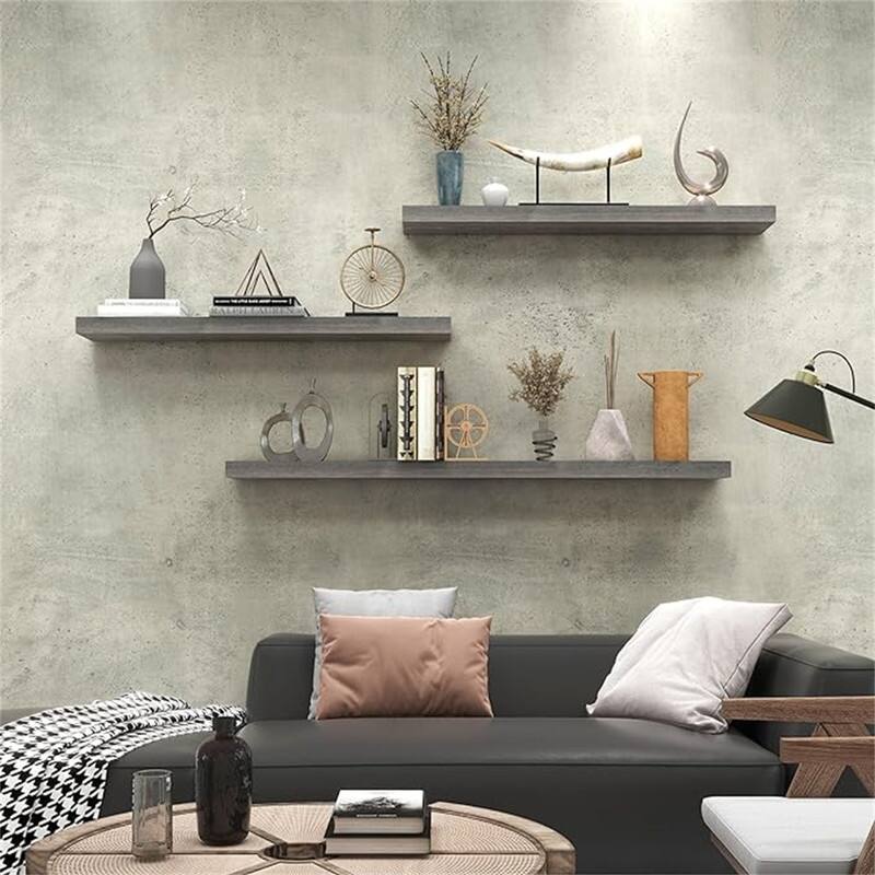 Wood Floating Shelves for Wall - 6.7"D x 36"W x 1.4"H
