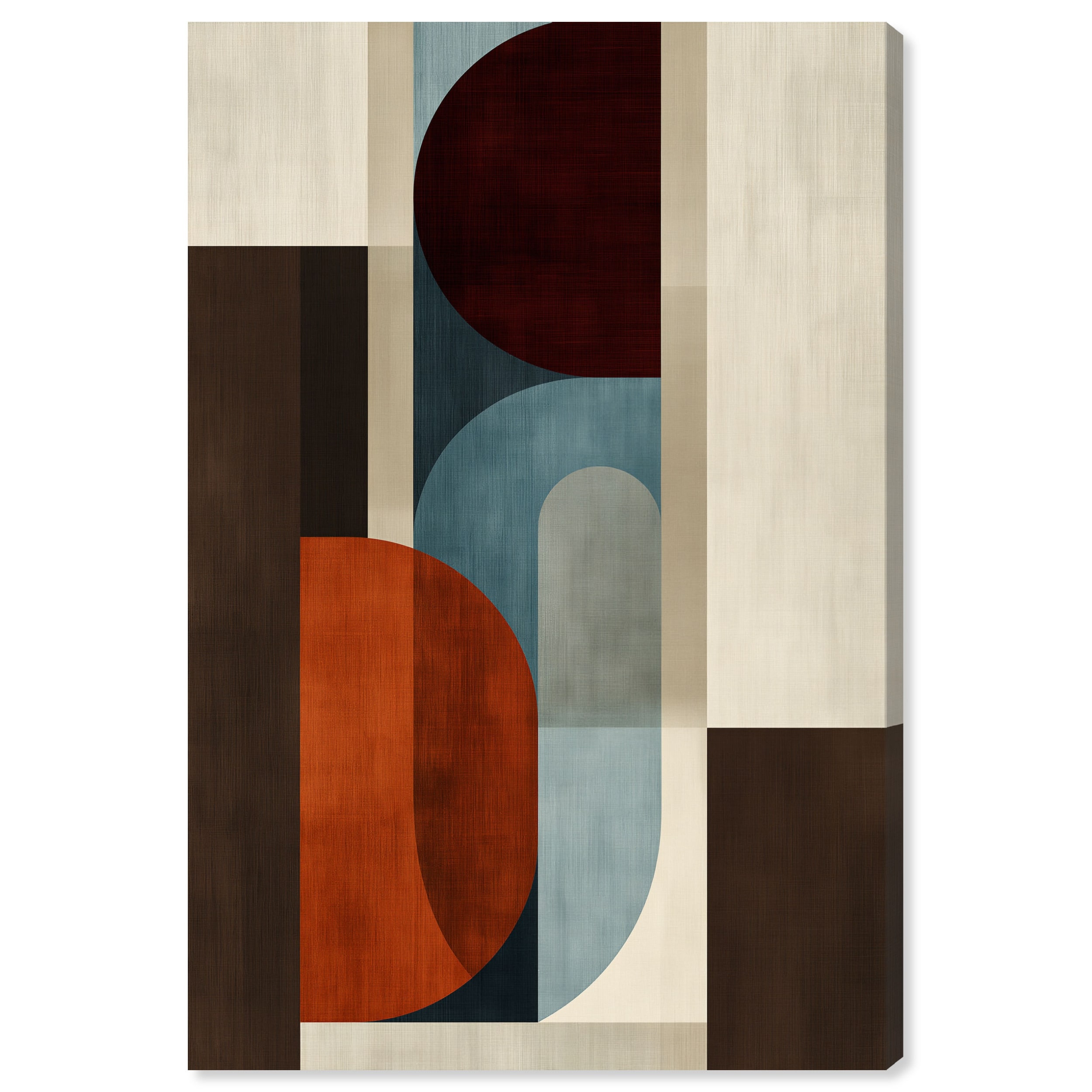 Midcentury Echo IV Office Wall Decor Canvas Print by Art Remedy