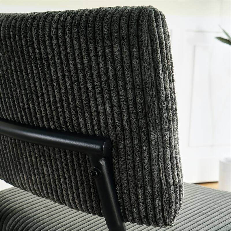 Modern Velvet Upholstered Dining Chair with Metal Legs (Set of 2)