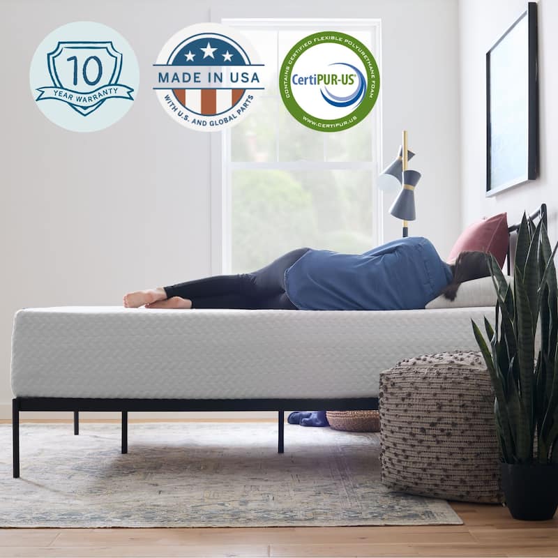 Lucid SureCool 14-inch Gel Memory Foam Mattress, Medium-Plush Feel