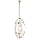 preview thumbnail 7 of 9, Uttermost Valencia 6 Light Glass Panel Pendant - 19"W x 19"D x 31"H