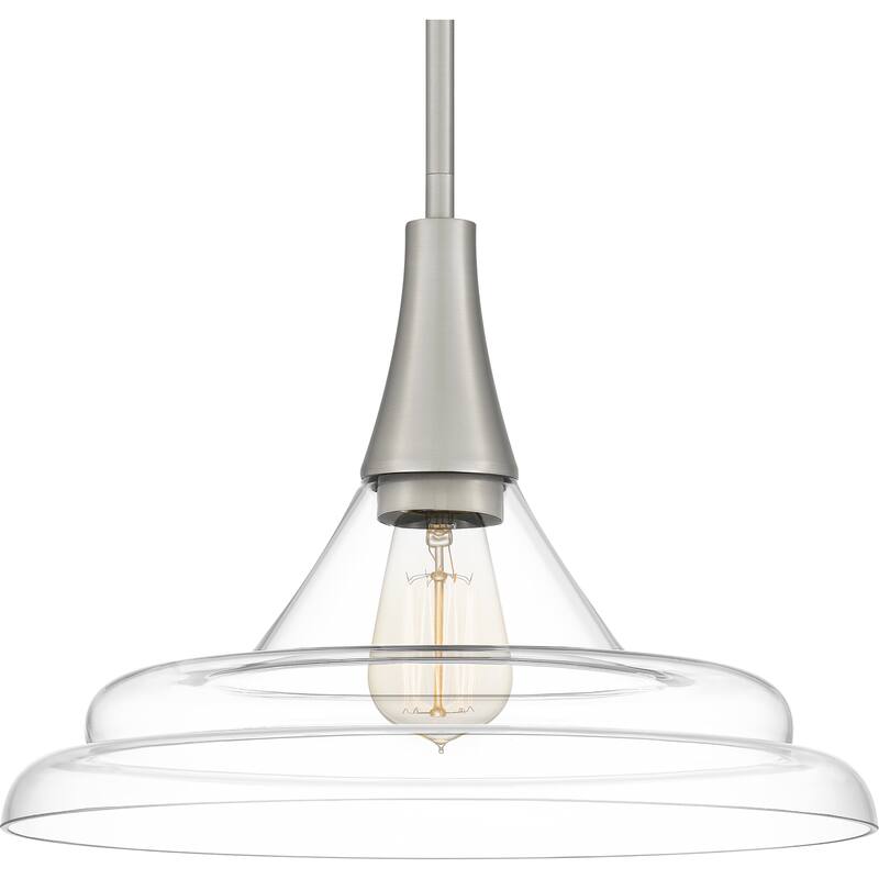 Grayton 1-Light Brushed Nickel Pendant - Brushed Nickel