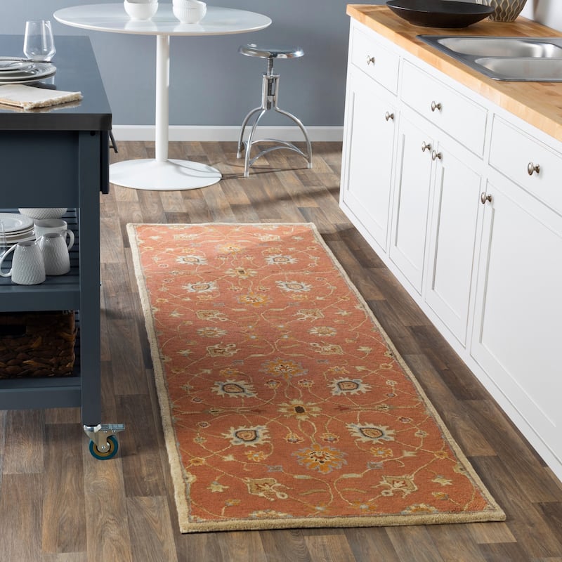 Hand-tufted Trey Traditional Wool Area Rug
