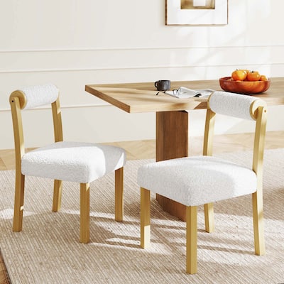 Set of 2/4 Wooden Dining Chairs Upholstered Kitchen Dining Room Chairs