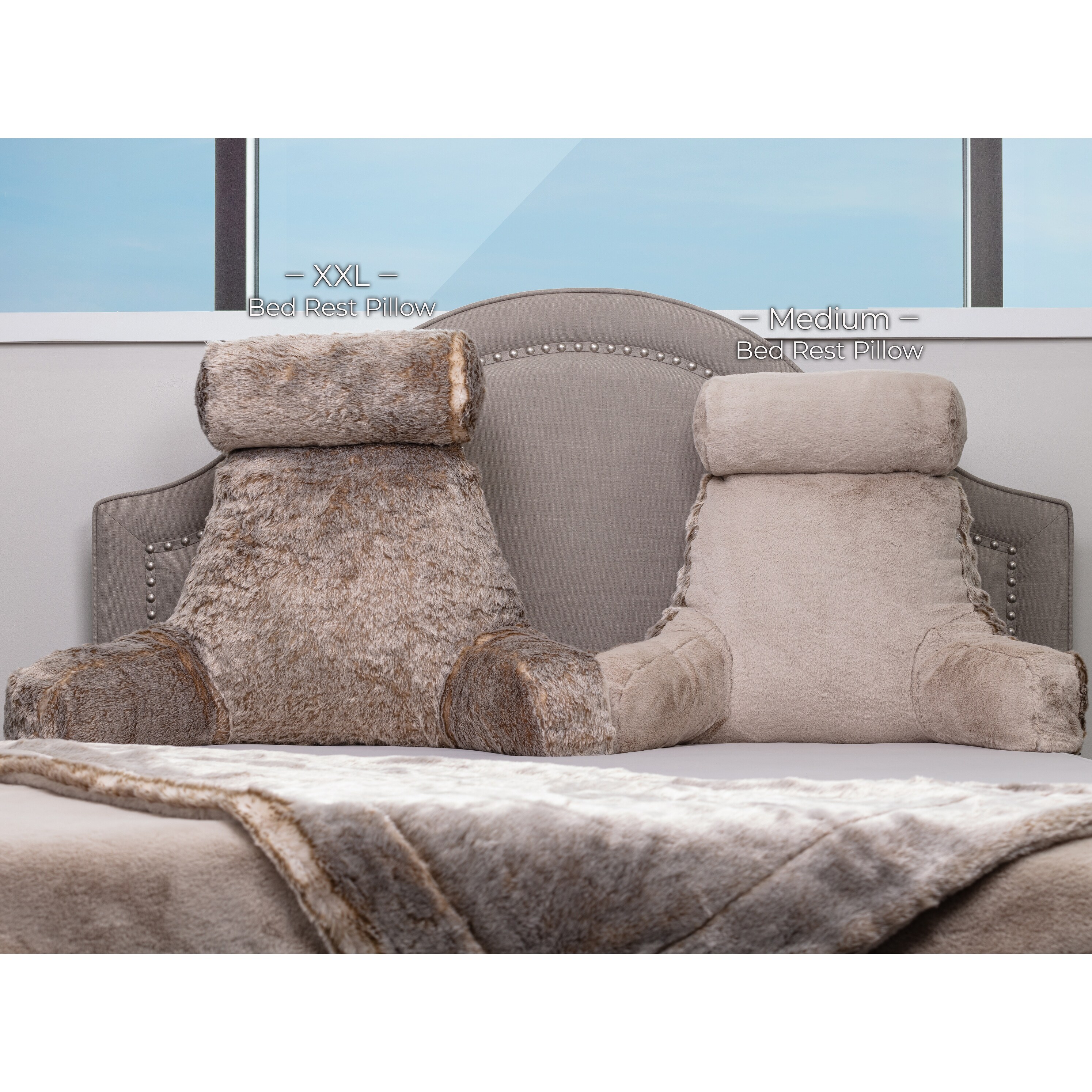Medium Husband Pillow Ultra Rare Baby Chinchilla 2 tone