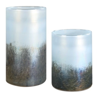 Uttermost Midnight Mist Cylindrical Vases Set/2