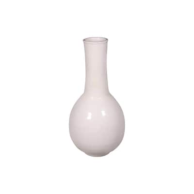 Artissance 19"H White Ceramic Globular Vase