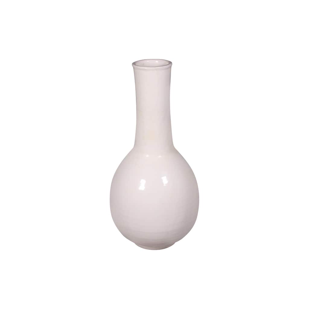 Artissance 19"H White Ceramic Globular Vase