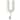 Monogram Letter U Single Wall Hook Painted Cast Iron 7.5 Inch - White