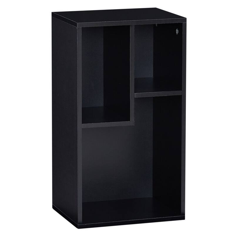 3-Shelf Cube Bookcase – Industrial Storage Bookshelf for Bedroom & Living Room