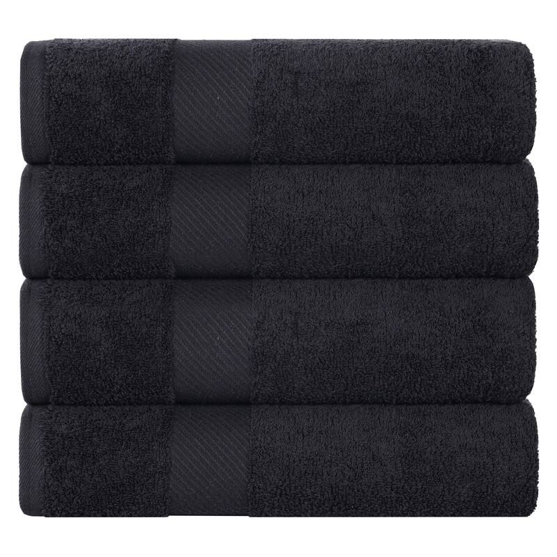 Superior Luxury Solid Highly Absorbent Egyptian Cotton Bath Towel - (Set of 4)