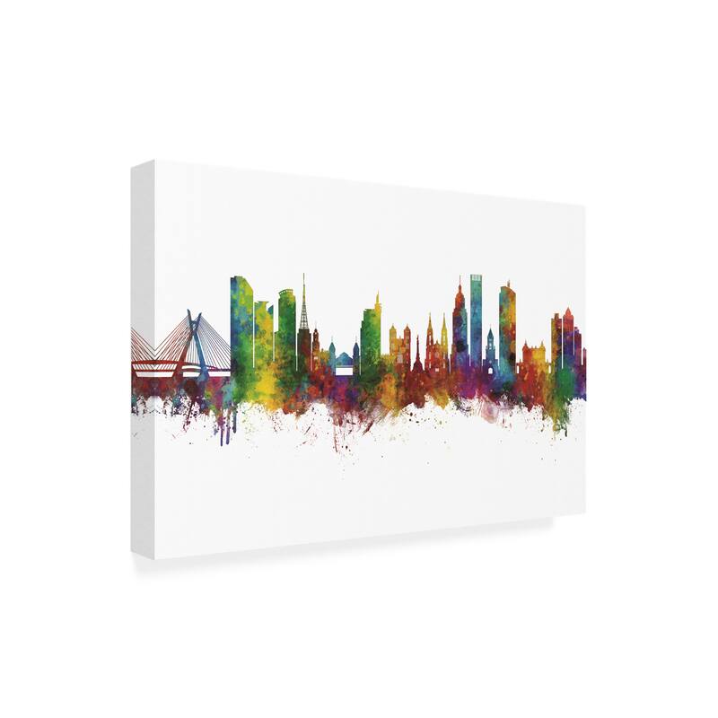 Michael Tompsett 'Sao Paulo Skyline Brazil' Canvas Art