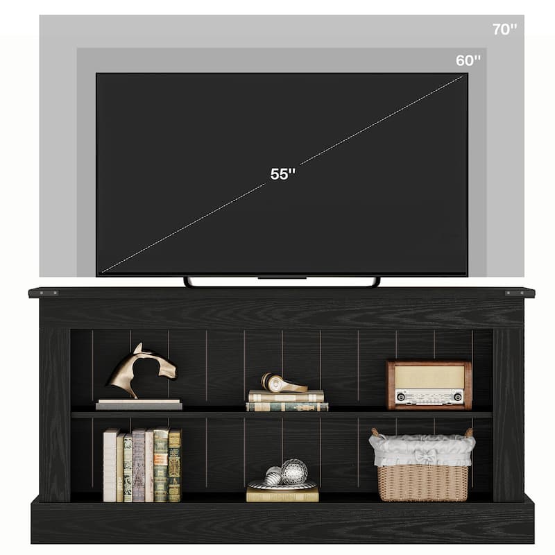 63" Farmhouse TV Stand for 75-Inch TV