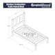 Grain Wood Furniture Shaker Solid Wood Panel Platform Bed