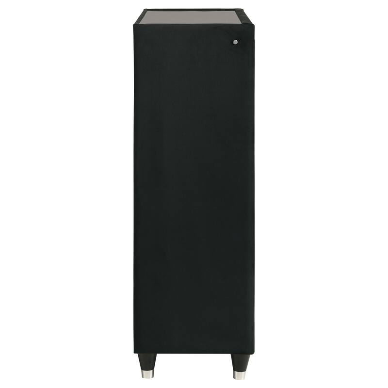 Lorient 5-drawer LED Chest of Drawers Black