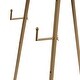 preview thumbnail 9 of 8, Metal Tall Adjustable Minimalistic Tabletop Display 3 Tier Easel with Circular Ring Top - Gold - Roche River Decor